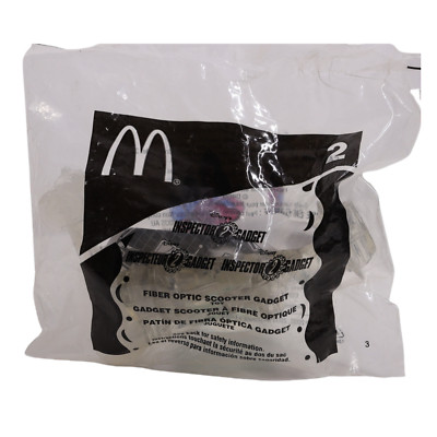 2002-2023 McDonald's #2 Inspector Gadget 2 Fiber Optic Scooter Gadget Toy-Sealed