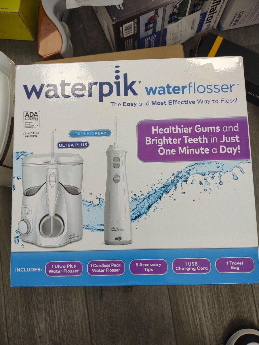 Waterpik Ultra Plus & Cordless Pearl Water Flosser Combo Pack WP