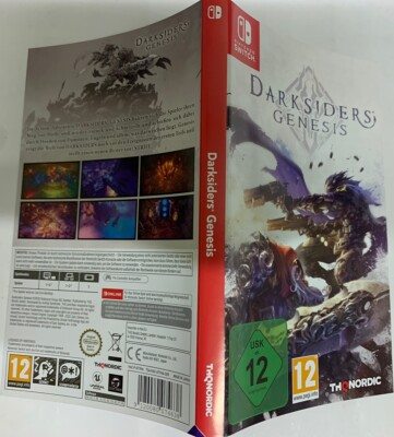 Darksiders Genesis Nintendo Switch Ersatz Einsatz/Insert/Cover