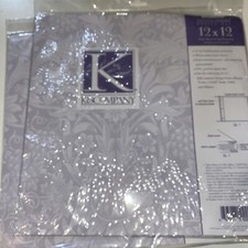 2 New K  Company 12 x 12 Refill Kit - 10 Page Protectors w/White Paper Insert