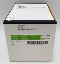 Cardinal Health 7604 T.E.D Anti-Embolism Stockings Knee Length Size G -Box of 12