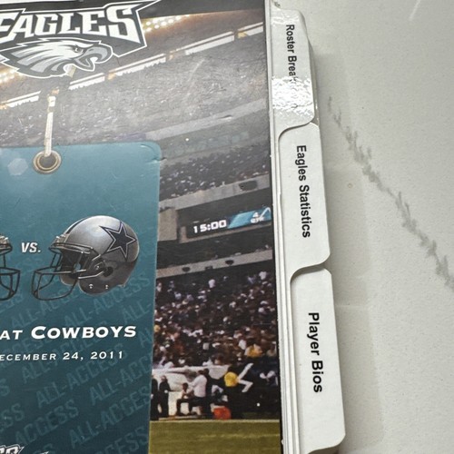 2011 Eagles at Cowboys NFL Game Day Media Guide – Christmas Day Jason Kelce - Picture 4 of 8