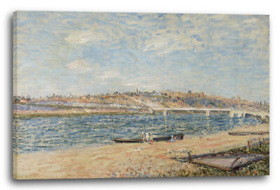 Kunstdruck Alfred Sisley - la berge à Saint-Mammès