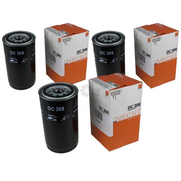 3X Mahle / Knecht ÖLfilter OC 308 Oil Filter-image