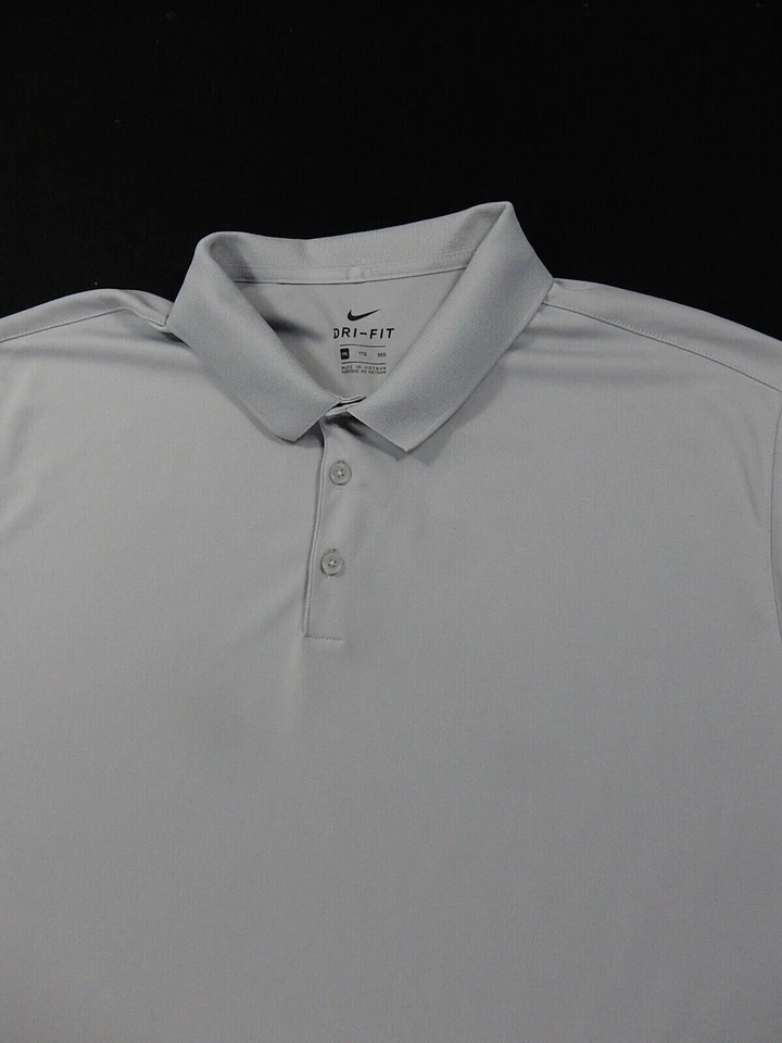 Polo de golf Nike Dri Fit Performance FAIRWAY manga corta (XXL para hombre) plateado Foto 2 de 4