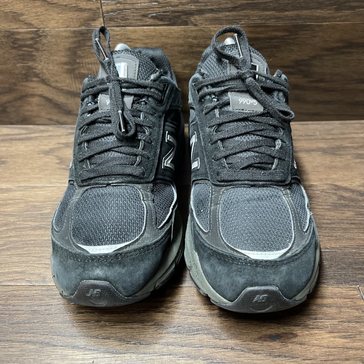 New Balance 990v5 Triple Black M990 Shoes Mens 8.5/Womens 10.5 2E