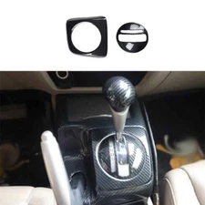 For 2006-2011 Honda Civic ABS Carbon Fiber Central Console Gear Shift Panel Trim