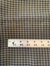 Polyester Plaid Fabric 1.3/4Yards Long 60in. Wide Olive/black Plaid Remnant