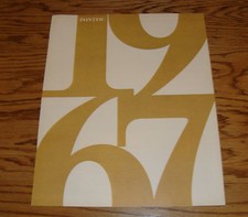 Original 1967 Pontiac Full Line Sales Brochure Catalog 67 Tempest GTO Grand Prix