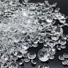 Clear Mixed Sizes Scatter Diamonds Wedding Party Table Confetti Crystal