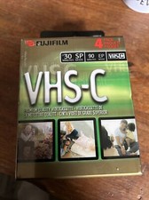 FujiFilm VHSC Video Cassette 3 4 packs 30vSP 90 EP TC30 NEW SEALED