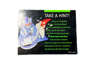 Authentic Original Nintendo NES Shadowgate Manual Only! Instruction booklet