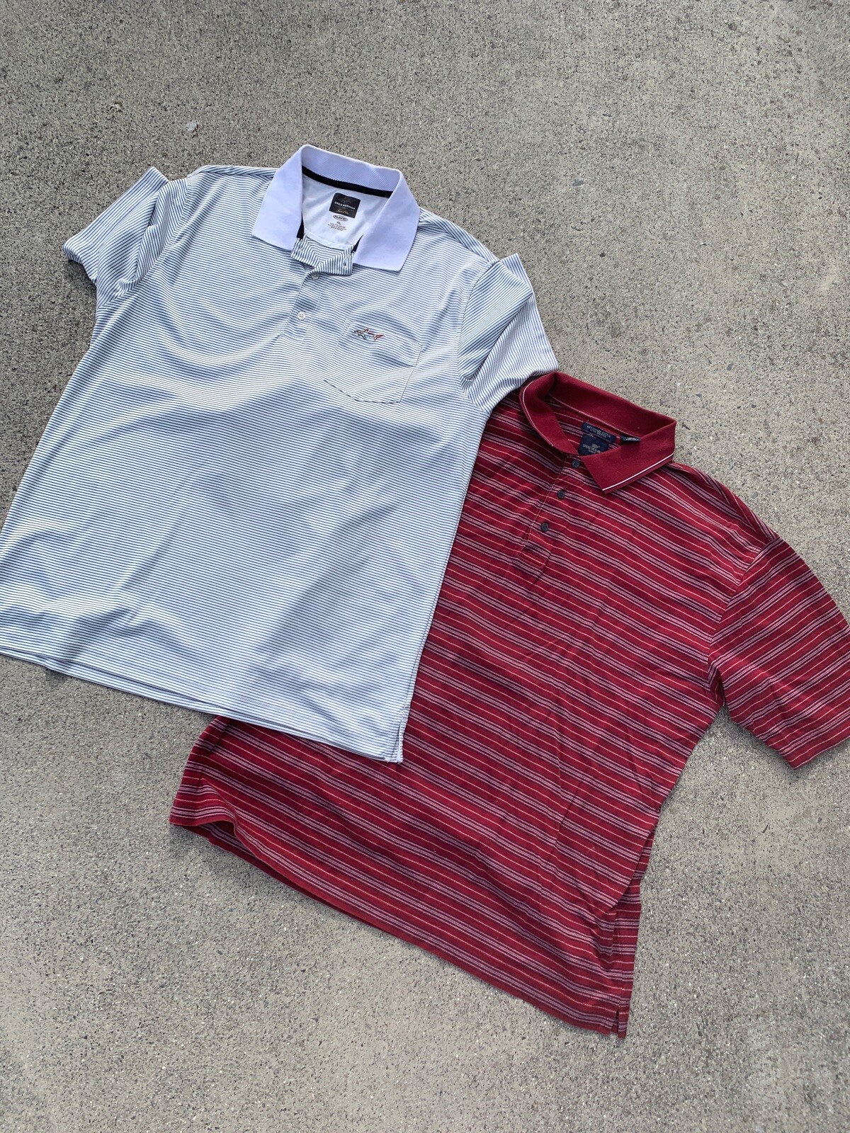 GREG NORMAN for TASSO ELBA Play Dry Golf Shirt Polo ++ FREE DOCKERS  XL 🐾m15b1 image 2