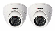 Lorex 2 pack CCTV cameras, 600TVL resolution, 50" Night Vision, indoor use only