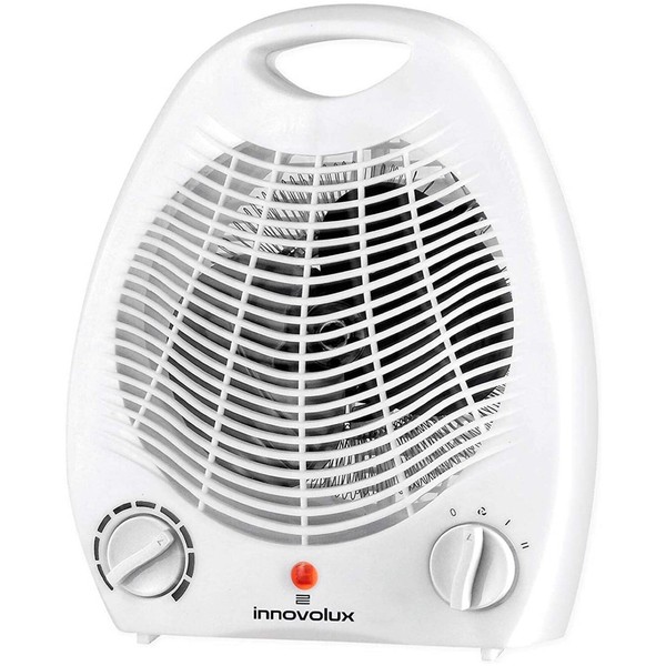 Calefactor Eléctrico Portátil Aire Caliente 2 Niveles Potencia Termostato