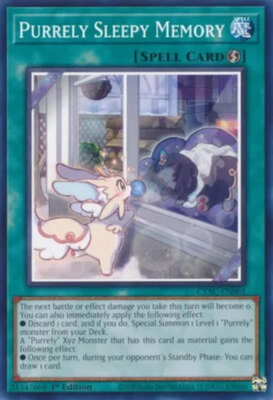 x3 Purrely Sleepy Memory - CYAC-EN061 - Common - 1st Edition Yu-Gi-Oh! M/NM  | eBay