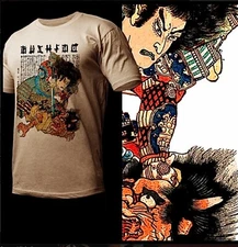 Samurai t-shirt retro Ronin bushido code warrior Japanese Oni Demon warrior Tee