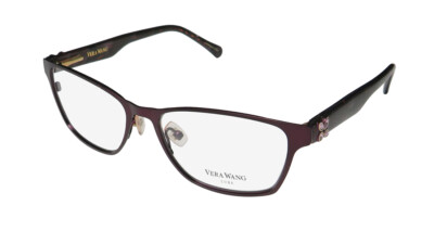 VERA WANG LUXE MADRI CAT EYE LUXURIOUS HANDMADE EXCLUSIVE EYEGLASS FRAME/GLASSES