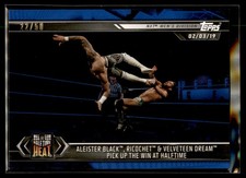 2019 Topps WWE Wrestling NXT BLUE #75 Aleister Black, Ricochet & #22/50