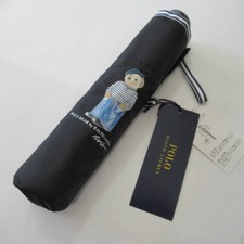 Polo Ralph Lauren Black Bear Folding Umbrella Rain Japan