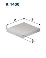 Filter Innenraumluft Filtron K 1430 FÜR KIA Innenraumfilter Pollenfilter