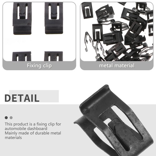 50pcs Universal Automobile Console Dash Dashboard Metal Retainer Clips - Foto 7 di 12