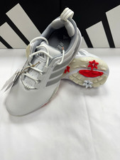 adidas Adipower Men’s Golf Shoes White/Grey/Red Spiked UK8 Wide 