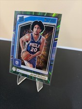 2024-25 Panini Donruss - Rated Rookie Jared McCain #228 Holo Green Laser (RC)