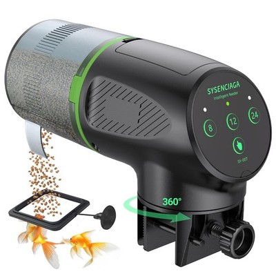 Automatic Fish Feeder for Aquarium, Auto Food Dispenser with Timer, 200 ml Fi...