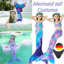 Kids Mädchen Meerjungfrau Schwanzflosse Mono...
