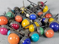 Chinese Ten Copper Jade Stone Snuff Bottle Cover Top Diameter 1.8-2.2 CM