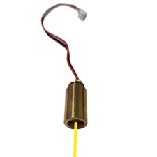 DC 2V 571nm 10mw Golden Yellow Dot Laser  Module 12X21mm