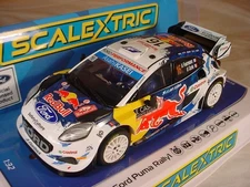 Scalextric "Red Bull" Ford Puma Rally1 4x4 W/Lights 1/32 Scale Slot Car -C4569