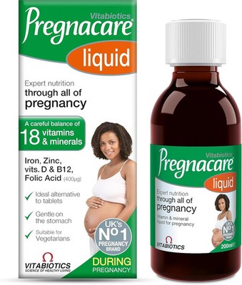 Vitabiotics Pregnacare Liquid 200ml - Pränatales Multivitamin für die Schwangerschaft