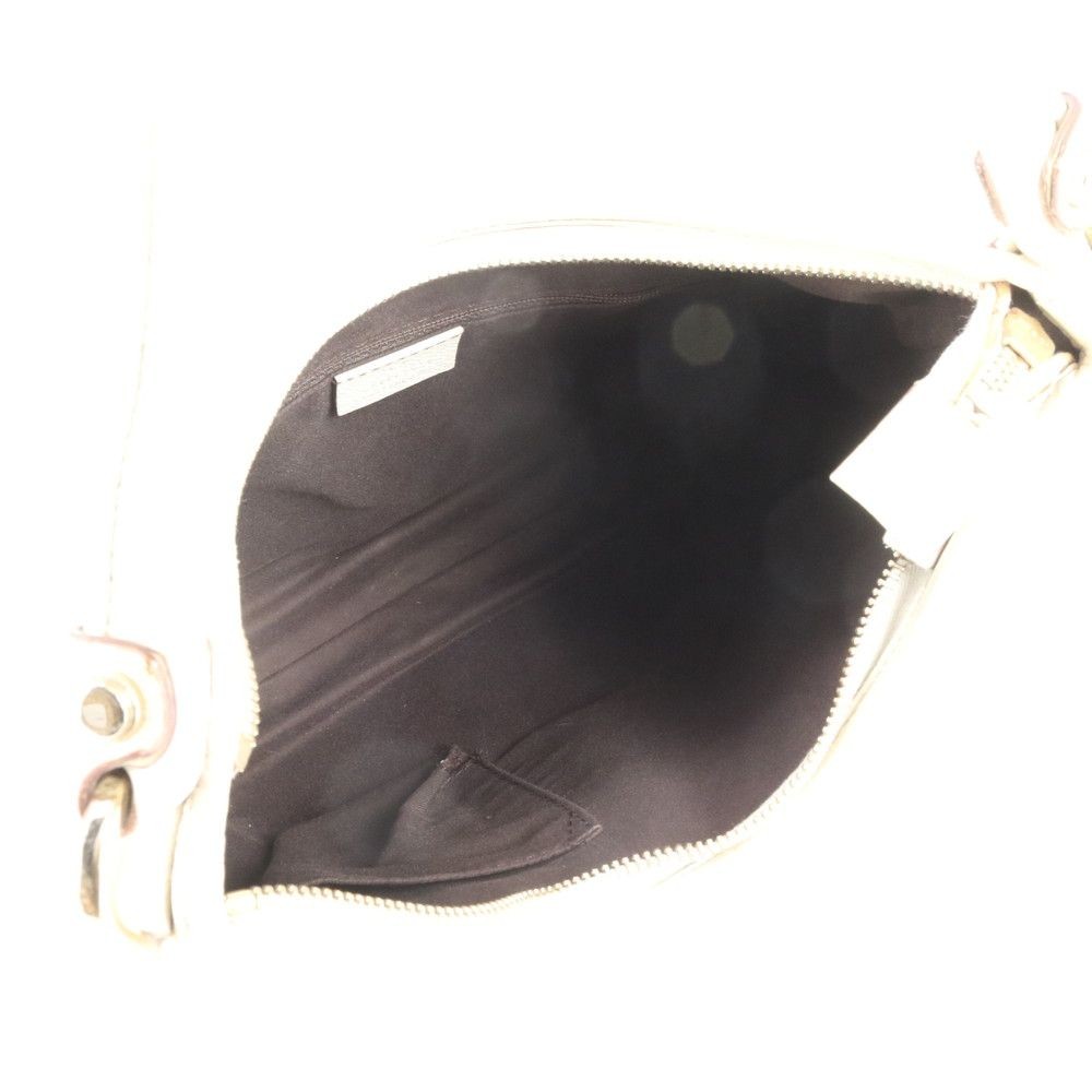 GUCCI Abbey 130738 Ivory Leather Shoulder Bag with Gold Hardware From Japan thumbnail 7