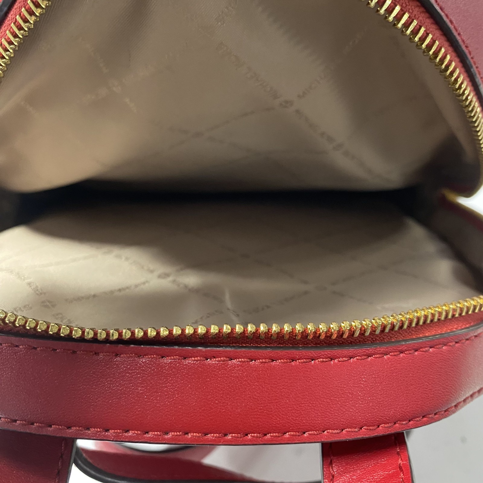 Michael Kors Red Jaycee Medium Backpack - image 6