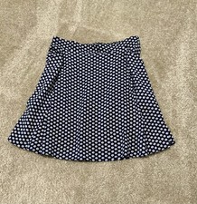 Old Navy A-line Navy/White Floral Pockets Elastic Waist Midi Skirt XStp 0018
