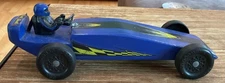 VINTAGE BLUE PINEWOOD DERBY CAR BOY SCOUTS OF AMERICA RARE DETAIL