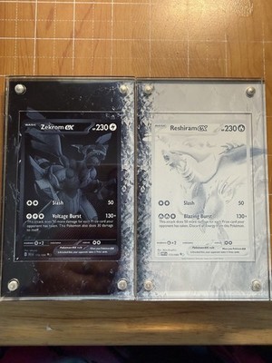 Zekrom ex 172/086 & Reshiram Ex 173/086 Magnetic 🧲 Extended Art