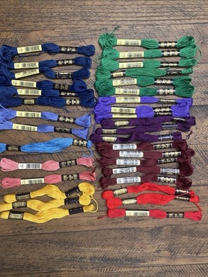 Lot Of DMC Embroidery Threads Mixed Colors New 34