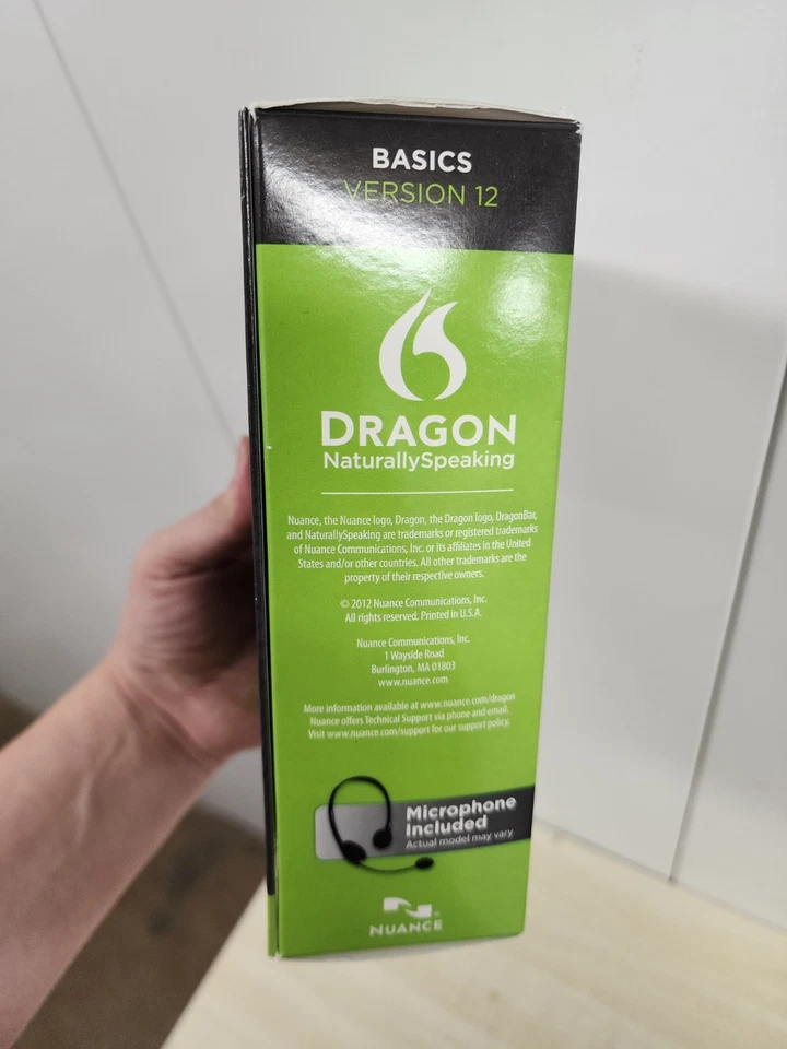 NEW Nuance Dragon Naturally Speaking Basics Version 12 Microphone Included - Image 4 of 4