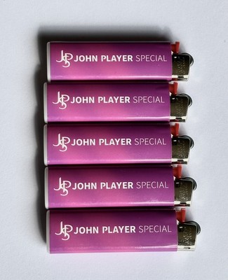 5 Stück BIC SLIMS John Player Feuerzeuge