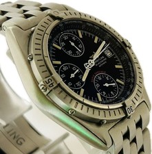 Breitling Chronomat Blackbird A13350 39mm Automatic Mens Watch Excellent A6194 5