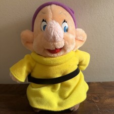 VTG Disney Dopey Plush Doll Snow White Dwarfs Disneyland Disney World Exclusive