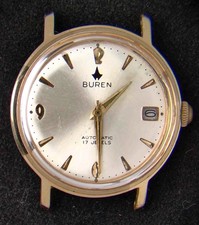 Buren Men's Automatic Seiko ST 173 Vintage Watch -- Spares/Repairs