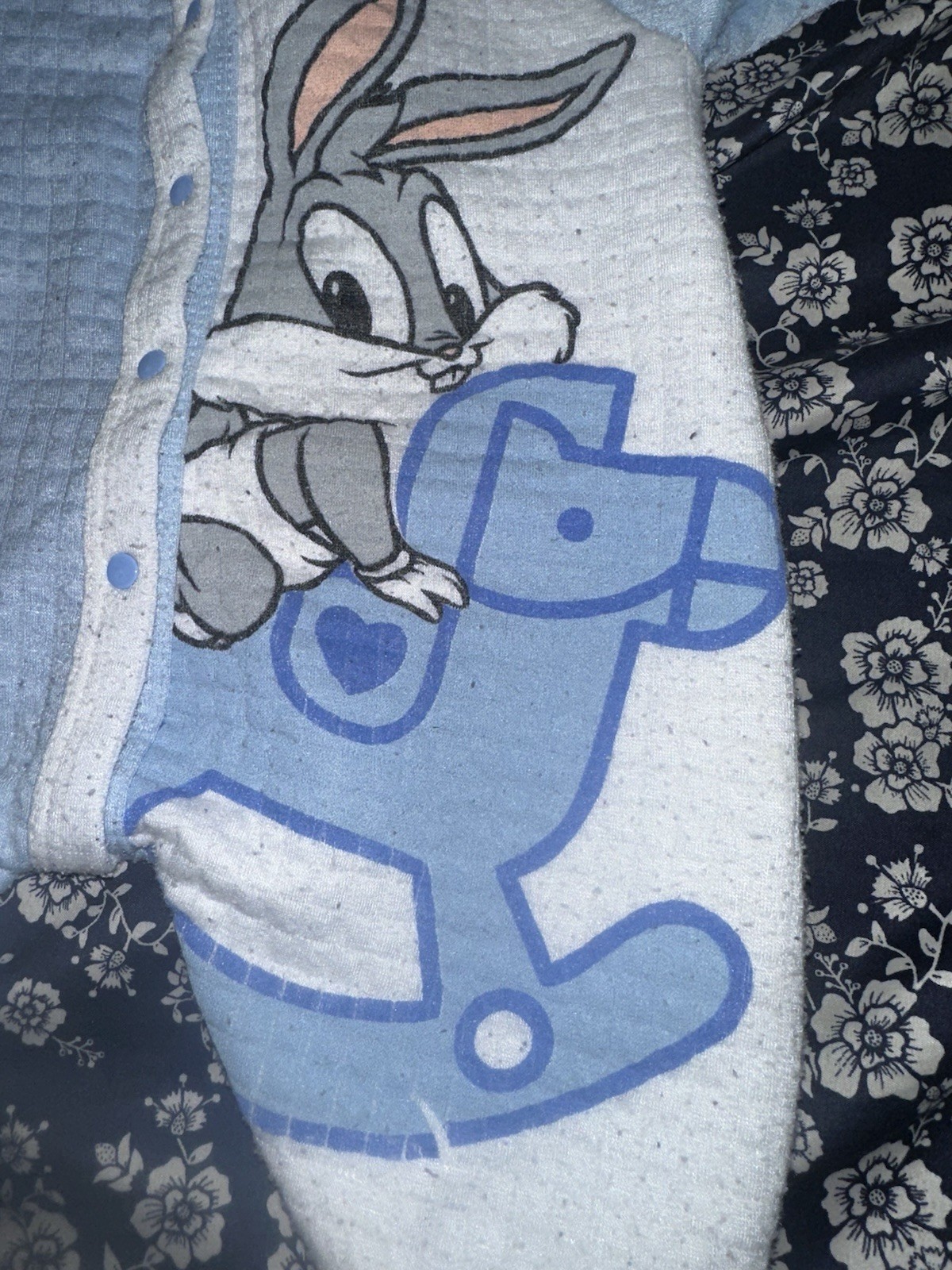 Vintage 1997 Baby Looney Tunes Bugs Bunny Baby Sleeper