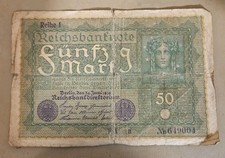 1919 Germany 50 Mark Note