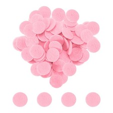 500pcs Round Felt Circles 10mm 3/8" Craft Felt Non-Woven Fabric Pad Pink