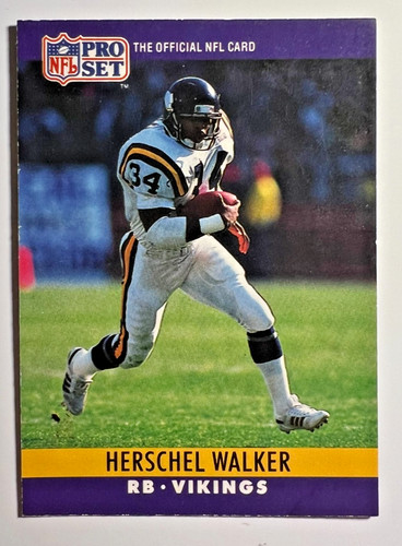 Herschel Walker #197 1990 Pro Set FACT Cincinnati card