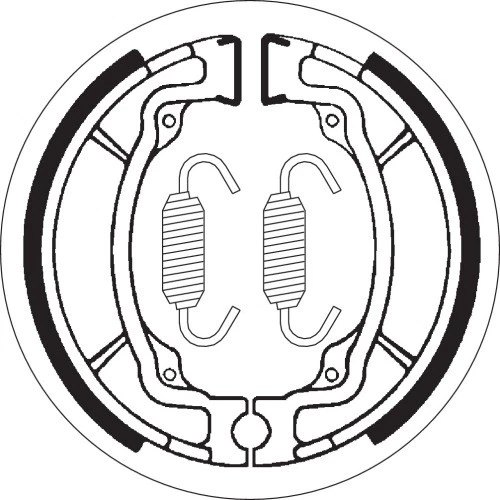 Zapatas de freno delanteras/traseras SBS para Kawasaki KLF110 Mojave 1987-1988 2015 1723-0431 Foto 2 de 4